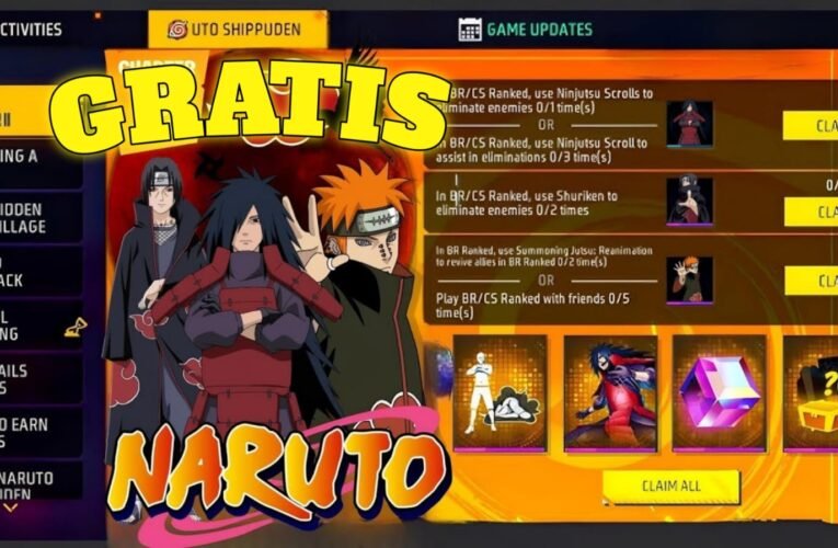🔥 ¡Consigue los trajes GRATIS de la colaboración Naruto x Free Fire! 🔥