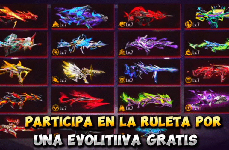 🎯 Participa en la RULETA y gánate una EVOLUTIVA gratis en Free Fire